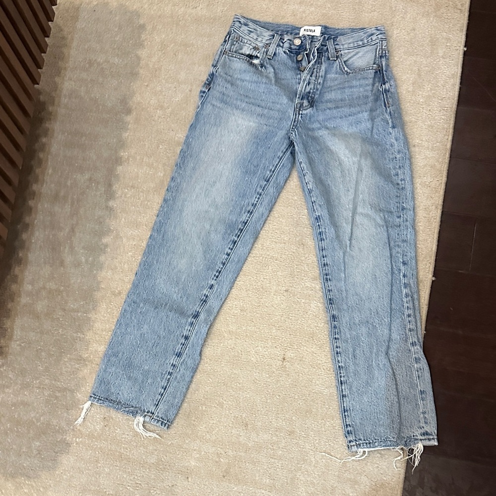 Pistola Light Blue Straight Leg Jeans